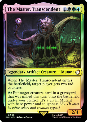 The Master, Transcendent Fallout Commander