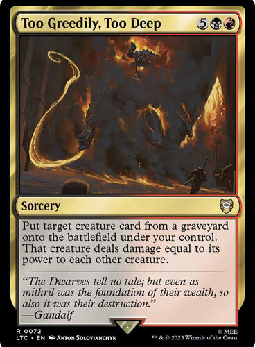 TooGreedilyTooDeep__31128 Too Greedily, Too Deep The Lord of the Rings Commander