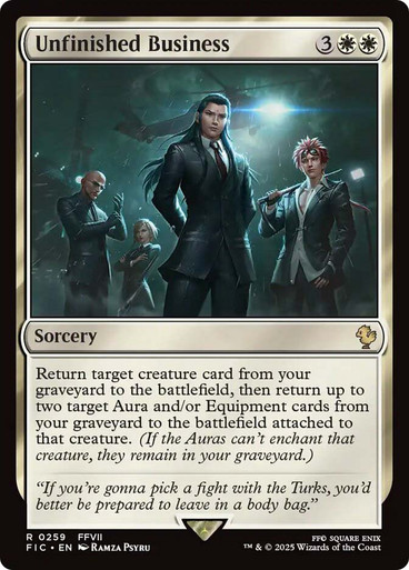 Unfinished Business FINAL FANTASY Commander