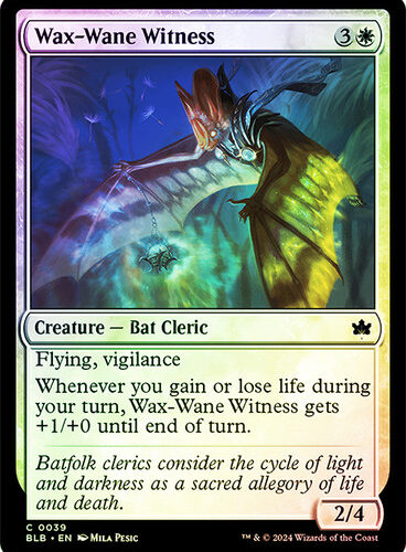 Wax-Wane Witness Bloomburrow (Foil)
