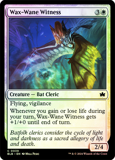 WaxWaneWitness__19300 Wax-Wane Witness Bloomburrow (Foil)