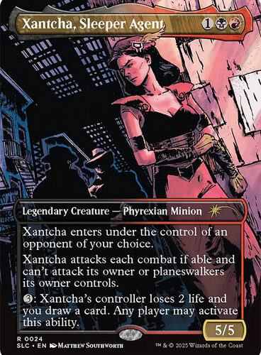 XantchaSleeperAgent024__58383 Xantcha, Sleeper Agent (Secret Lair Countdown) (#024) (Borderless) Secret Lair Drop