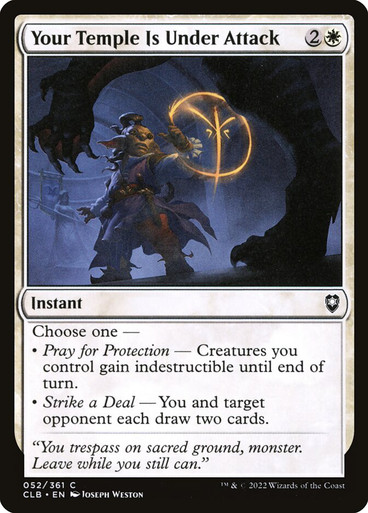 Your Temple Is Under Attack Commander Legends: Baldur's Gate