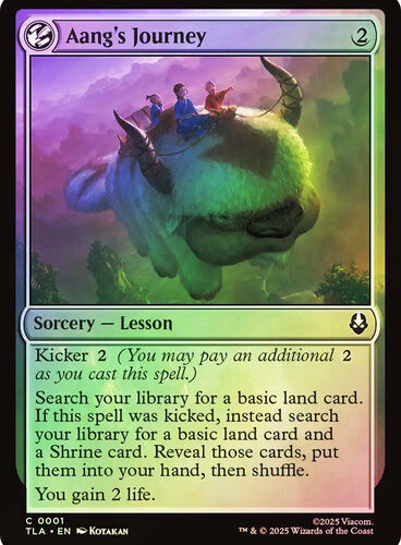 AangsJourney__02577 Aang's Journey Avatar: The Last Airbender foil