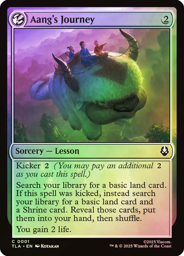 AangsJourney__02577 Aang's Journey Avatar: The Last Airbender foil