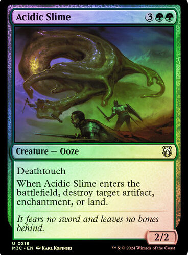 Acidic Slime Modern Horizons 3 Commander Ripple Foil