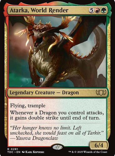 Atarka, World Render Tarkir: Dragonstorm Commander