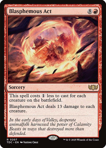 Blasphemous Act Tarkir: Dragonstorm Commander