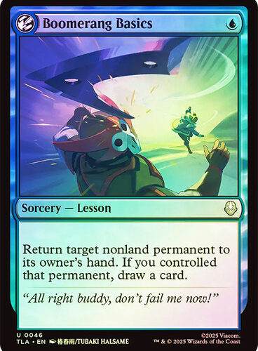 BoomerangBasics__26993 Boomerang Basics Avatar: The Last Airbender foil