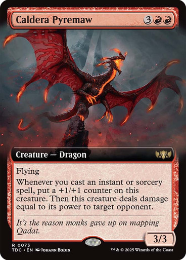CalderaPyremaw073__74670 (1) Caldera Pyremaw (Extended Art) Tarkir: Dragonstorm Commander