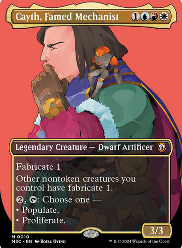 CaythFamedMechanist010__40258 Cayth, Famed Mechanist (#010) (Borderless) Modern Horizons 3 Commander