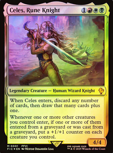 CelesRuneKnight__25979 Celes, Rune Knight FINAL FANTASY Commander foil