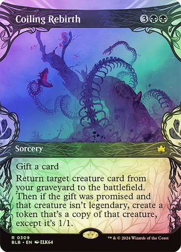 Coiling Rebirth (Showcase) Bloomburrow foil