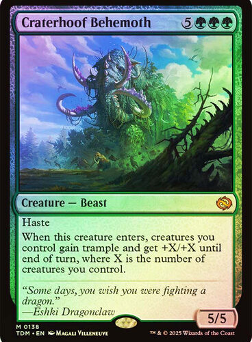Craterhoof Behemoth Tarkir: Dragonstorm Foil
