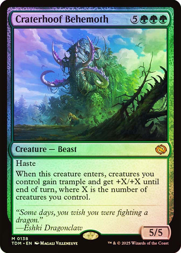 CraterhoofBehemoth__16630 Craterhoof Behemoth Tarkir: Dragonstorm Foil