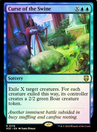 Curse of the Swine Modern Horizons 3 Commander Ripple Foil