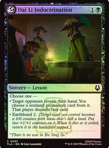 DaiLiIndoctrination__11794 Dai Li Indoctrination Avatar: The Last Airbender foil