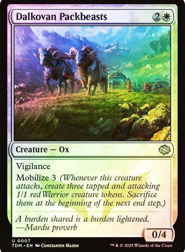 DalkovanPackbeasts__66133 Dalkovan Packbeasts Tarkir: Dragonstorm foil