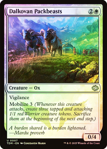 Dalkovan Packbeasts Tarkir: Dragonstorm foil