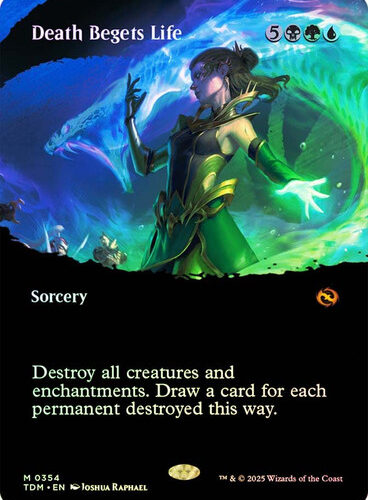 Death Begets Life (#354) (Borderless) Tarkir: Dragonstorm