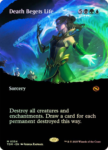Death Begets Life (#354) (Borderless) Tarkir: Dragonstorm