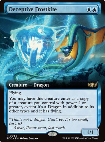 Deceptive Frostkite (Extended Art) Tarkir: Dragonstorm Commander