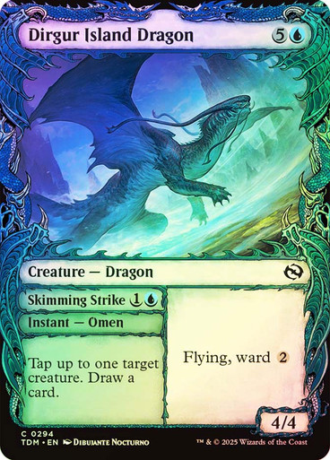 DirgurIslandDragon294__88850 Dirgur Island Dragon // Skimming Strike (Showcase) Tarkir: Dragonstorm foil
