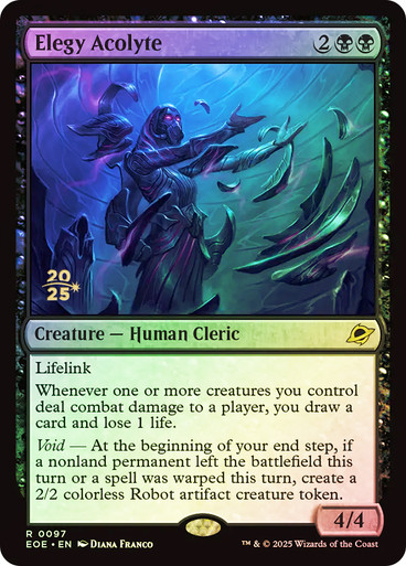 Elegy Acolyte (Prerelease) (Edge of Eternities) Promo Foil