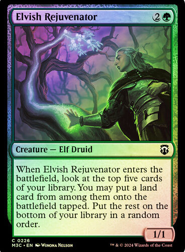 Elvish Rejuvenator Modern Horizons 3 Commander Ripple Foil