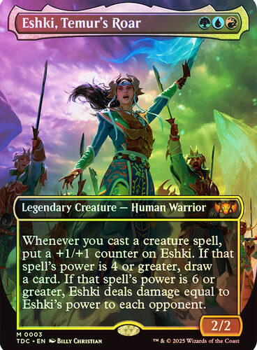 Eshki, Temur's Roar (Borderless) Tarkir: Dragonstorm Commander foil