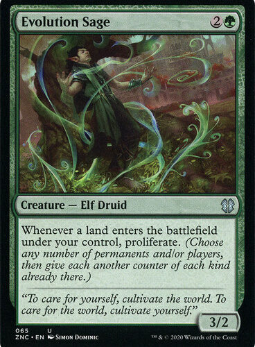 Evolution Sage Zendikar Rising Commander