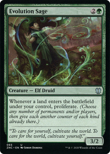 Evolution Sage Zendikar Rising Commander