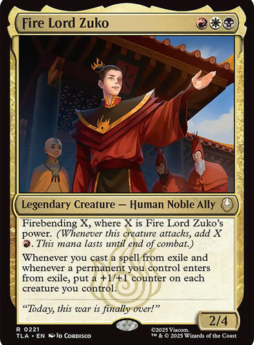 Fire Lord Zuko Avatar: The Last Airbender