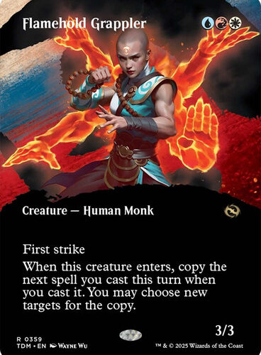 Flamehold Grappler (Borderless) Tarkir: Dragonstorm