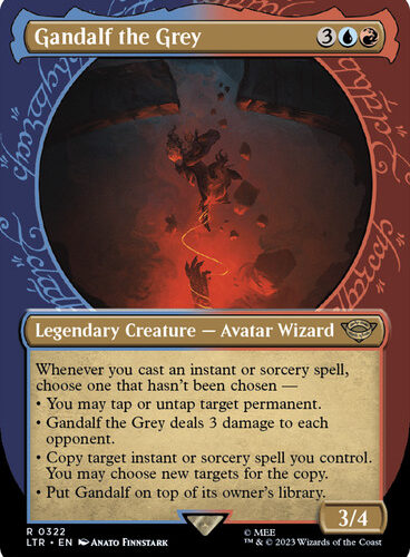 GandalfTheGrey322__91721 Gandalf the Grey (#322) (Showcase) The Lord of the Rings