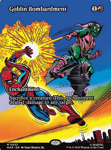 GoblinBombardment023__00681 Goblin Bombardment (Borderless) Marvel Universe
