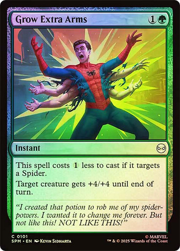Grow Extra Arms Marvel's Spider-Man foil