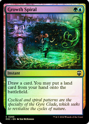 GrowthSpiral__94694 Growth Spiral Modern Horizons 3 Commander Ripple Foil