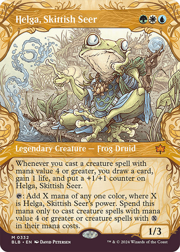 Helga, Skittish Seer (Showcase) Bloomburrow