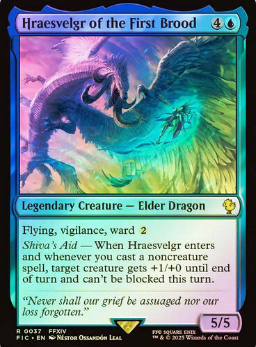 Hraesvelgr of the First Brood FINAL FANTASY Commander Surge Foil
