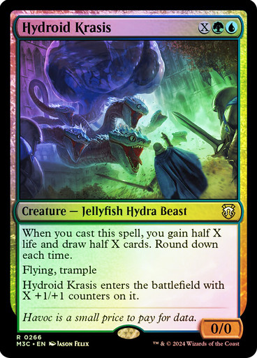 HydroidKrasis__79609 Hydroid Krasis Modern Horizons 3 Commander Ripple Foil