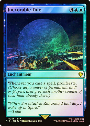 Inexorable Tide FINAL FANTASY Commander Surge Foil