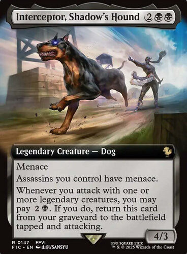 Interceptor, Shadow's Hound (Extended Art) FINAL FANTASY Commander