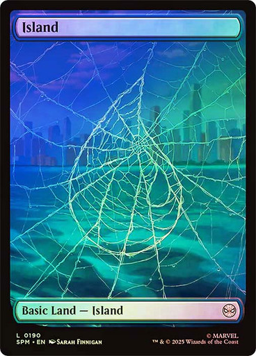 Island (#190) (Full Art) Marvel's Spider-Man foil