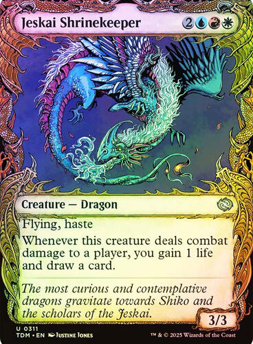 JeskaiShrinekeeper311__71757 Jeskai Shrinekeeper (Showcase) Tarkir: Dragonstorm foil