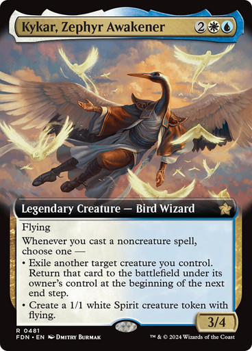 Kykar, Zephyr Awakener (#481) (Extended Art) Foundations