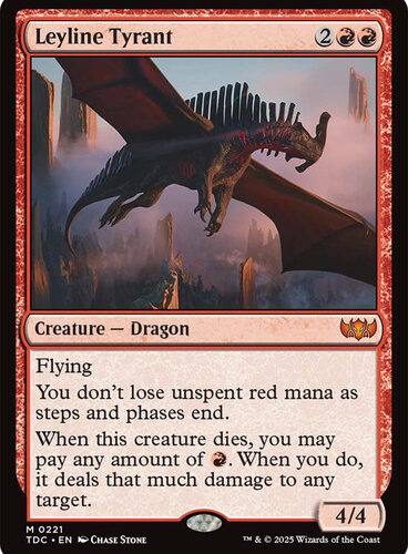 Leyline Tyrant Tarkir: Dragonstorm Commander