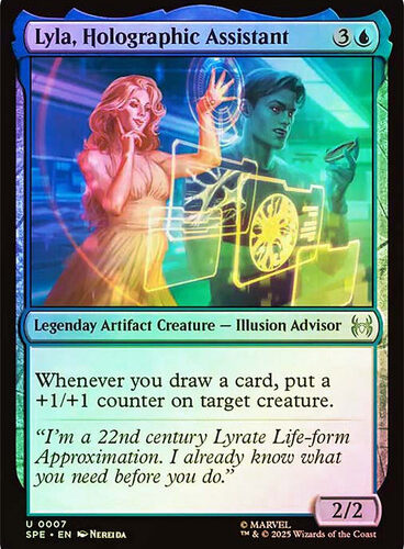 Lyla, Holographic Assistant Marvel's Spider-Man Eternal foil