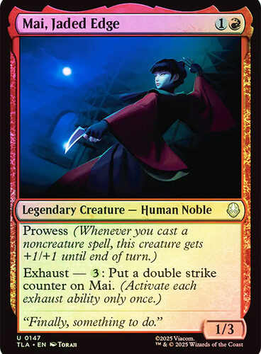 Mai, Jaded Edge Avatar: The Last Airbender foil