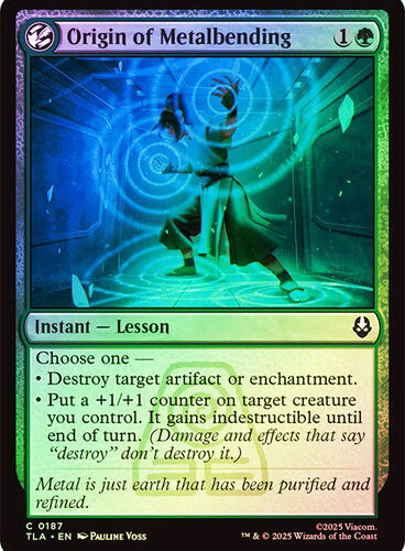 OriginOfMetalbending__61840 Origin of Metalbending Avatar: The Last Airbender foil